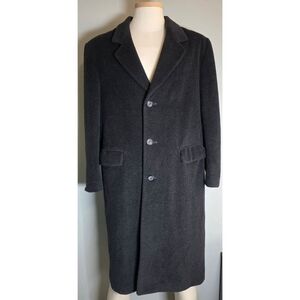 Adams Row Vintage Cashmere Wool Blend Gray Coat